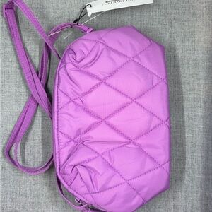 Quilted Purple Crossbody Bag